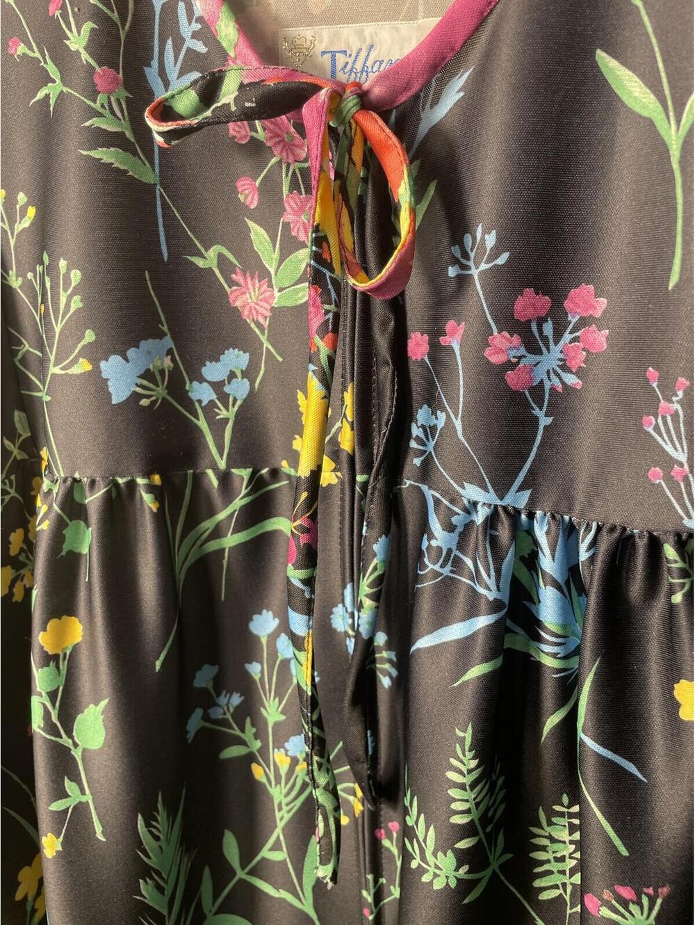 Tiffany Loungewear Floral Maxi Dress Women's Large Vintage - Picture 4 of 7